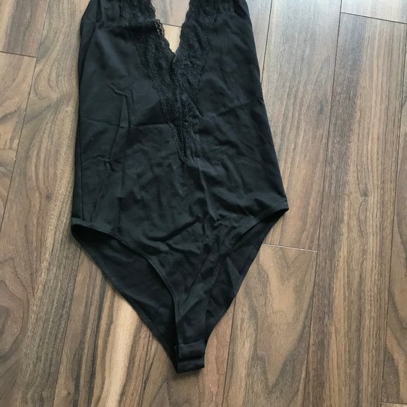 Black Forever21 Bodysuit Size Small - Picture 2 of 4